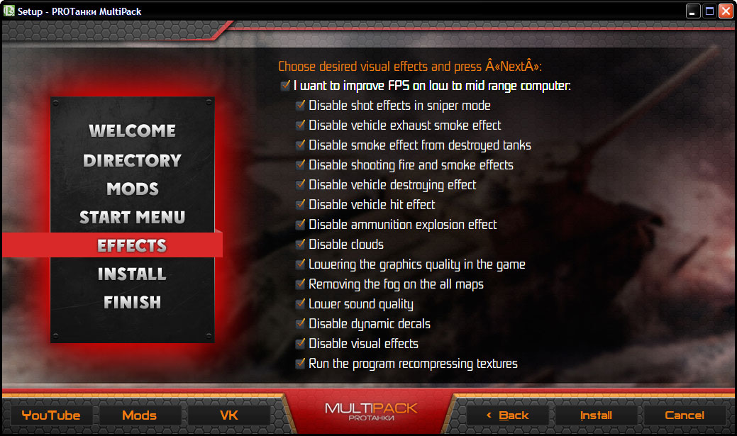 mods to increase fps in wot